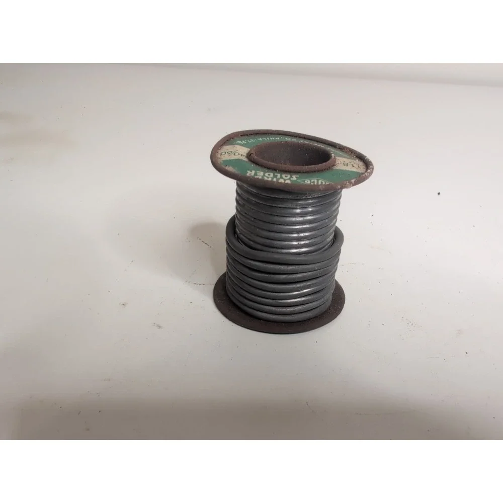 Vintage Luco Wire Solder Spool Lukens Metal Co. 40/60